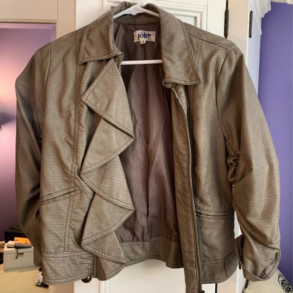 Faux leather jacket